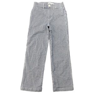 J.Crew blue Striped white straight leg jean like pants